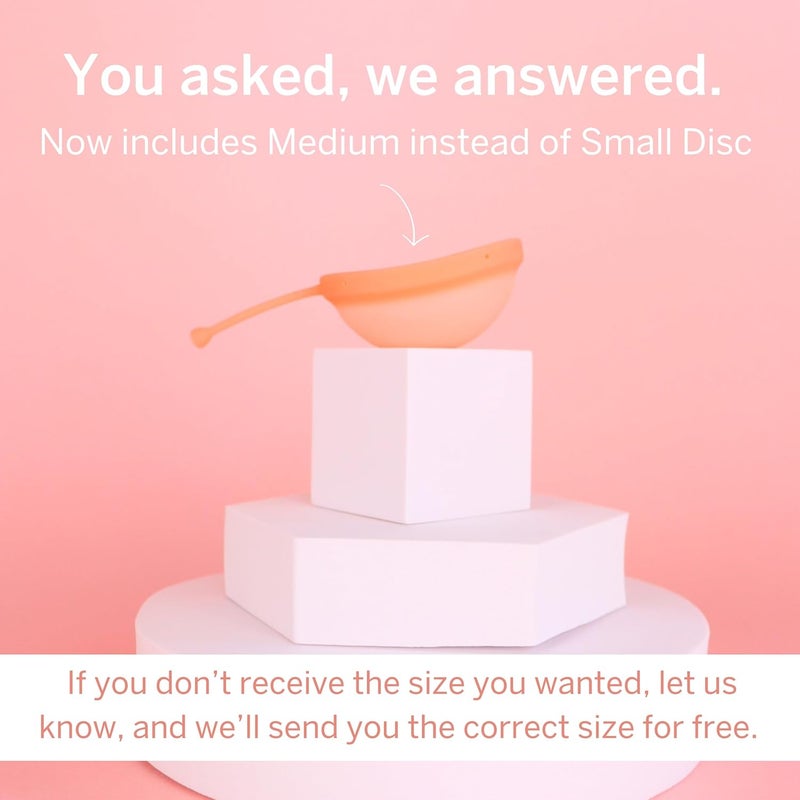 Pixie Cup أقراص الحيض مع جهاز التعقيم - مصنفة رقم 1 لأكثر أقراص الحيض راحة وقابلية لإعادة الاستخدام - تقتل 99.9% من الجراثيم مع جهاز التنظيف بالبخار - اغسل قرصك في 3 دقائق! - مجموعة تعقيم مدمجة - Image 3